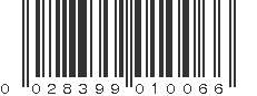 UPC 028399010066