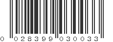 UPC 028399030033