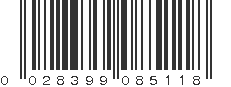 UPC 028399085118