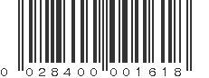 UPC 028400001618