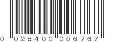 UPC 028400006767