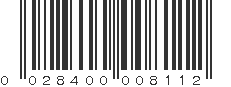 UPC 028400008112