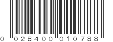 UPC 028400010788