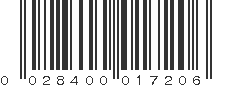 UPC 028400017206