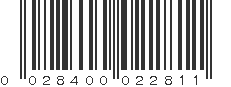 UPC 028400022811