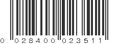 UPC 028400023511