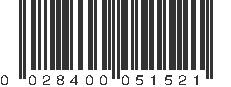 UPC 028400051521