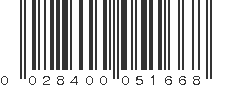 UPC 028400051668