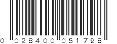 UPC 028400051798