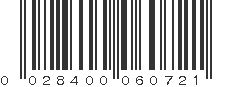 UPC 028400060721