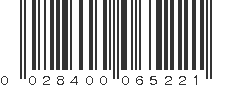 UPC 028400065221