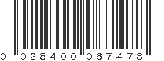 UPC 028400067478