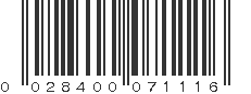 UPC 028400071116