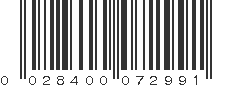 UPC 028400072991