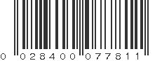 UPC 028400077811