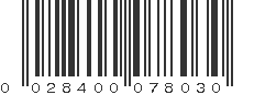 UPC 028400078030