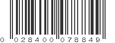 UPC 028400078849