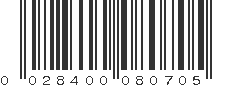 UPC 028400080705