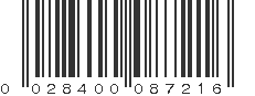 UPC 028400087216