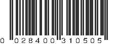 UPC 028400310505