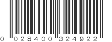 UPC 028400324922