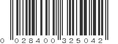 UPC 028400325042