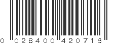 UPC 028400420716