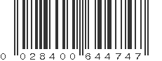 UPC 028400644747