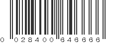 UPC 028400646666