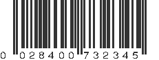 UPC 028400732345