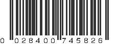 UPC 028400745826