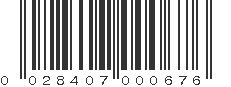 UPC 028407000676