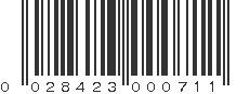 UPC 028423000711