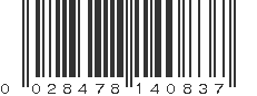 UPC 028478140837