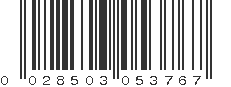 UPC 028503053767