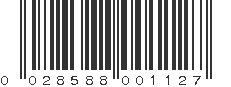 UPC 028588001127