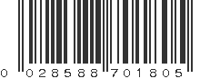 UPC 028588701805