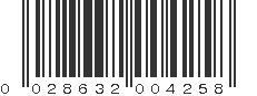 UPC 028632004258