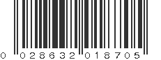 UPC 028632018705