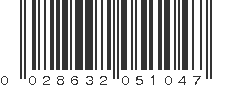 UPC 028632051047