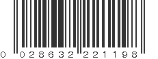 UPC 028632221198