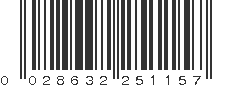 UPC 028632251157