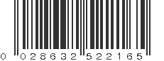 UPC 028632522165