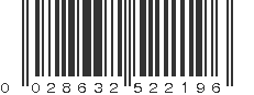 UPC 028632522196