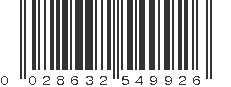 UPC 028632549926