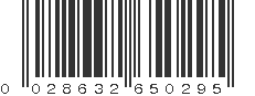 UPC 028632650295