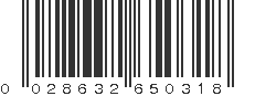 UPC 028632650318