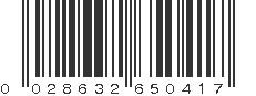 UPC 028632650417