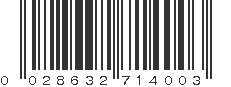 UPC 028632714003