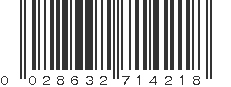 UPC 028632714218